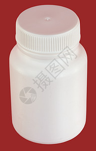 白色塑料罐背景图片