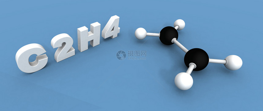 乙烯分子化学品化合物激素图片