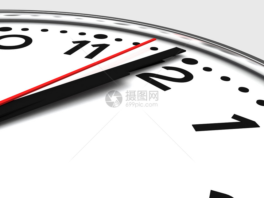 黑色和白色时钟设计元素指针分针办公时间对象图片