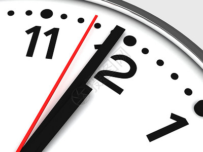 黑色和白色时钟设计时间分针指针对象办公元素背景图片