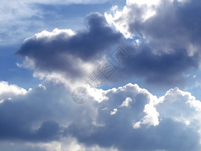 蓝色天空云云蓝天气晴天多云太阳背景图片