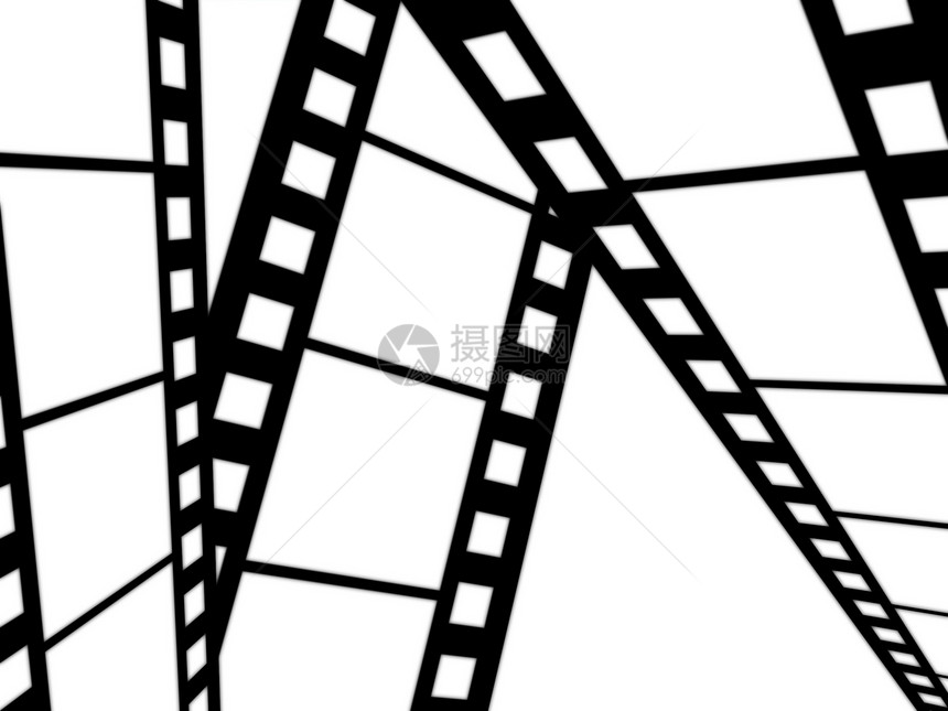 胶片电影黑色框架幻灯片相机插图摄影剧院材料白色图片