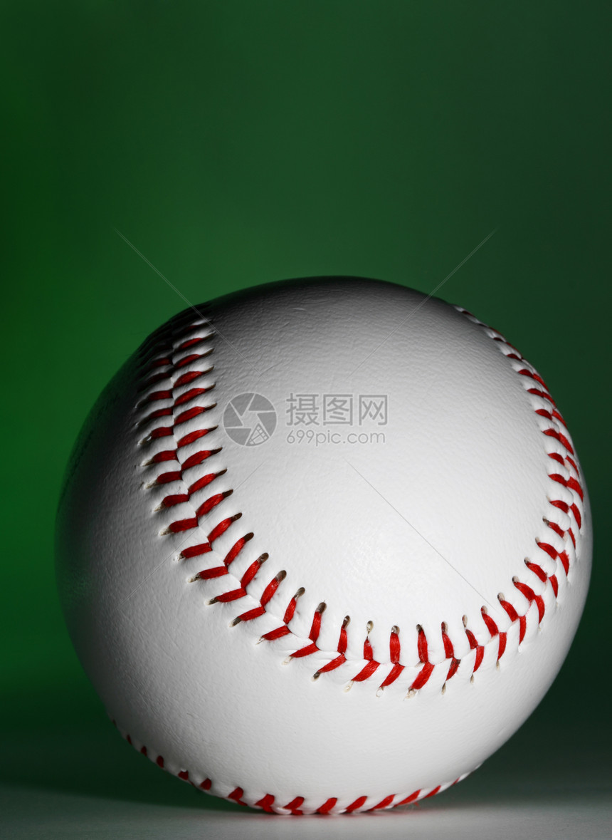 棒球球竞赛游戏绿色拼接皮革运动娱乐红色白色图片