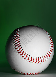 棒球球竞赛游戏绿色拼接皮革运动娱乐红色白色背景图片