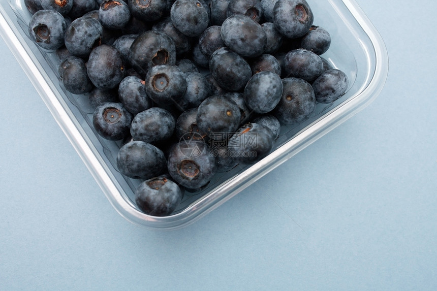 蓝莓水平摄影盒子水果图片