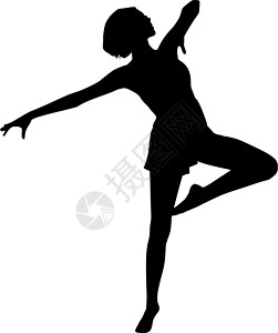 休光女舞蹈芭蕾舞女士舞蹈家打磨机演员插画