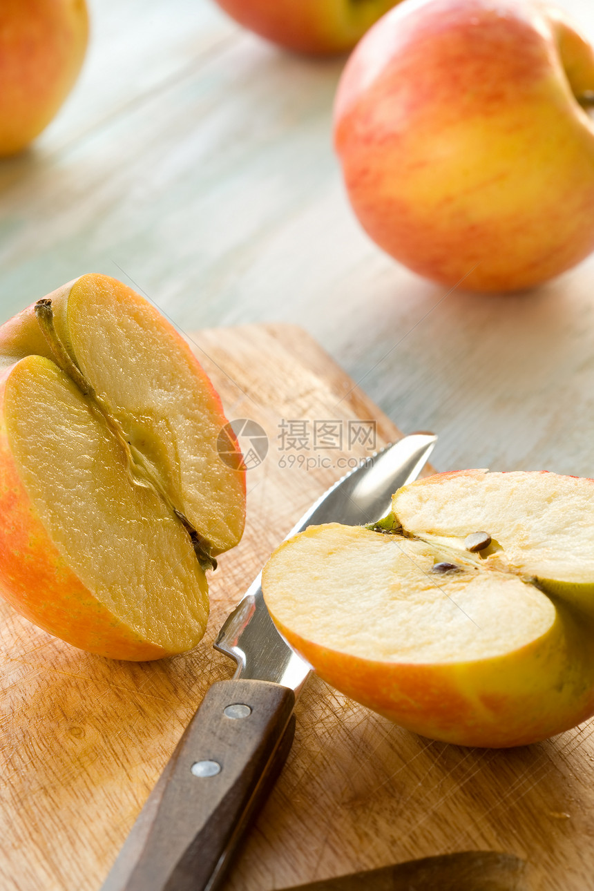 苹果饮食美味木板美食食物食欲水果烹饪宏观甜点图片