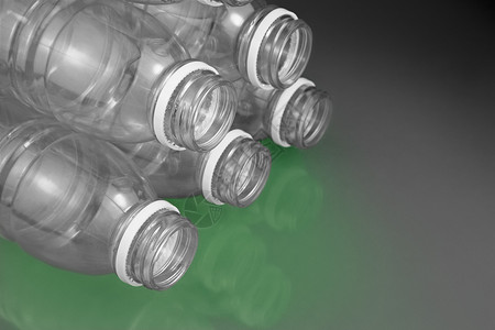 正在准备回收利用的空塑料瓶子水平静物摄影背景图片
