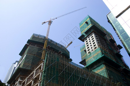 中国深圳建筑工程公司建筑物开发商建设建筑学城市景观起重机建筑背景图片