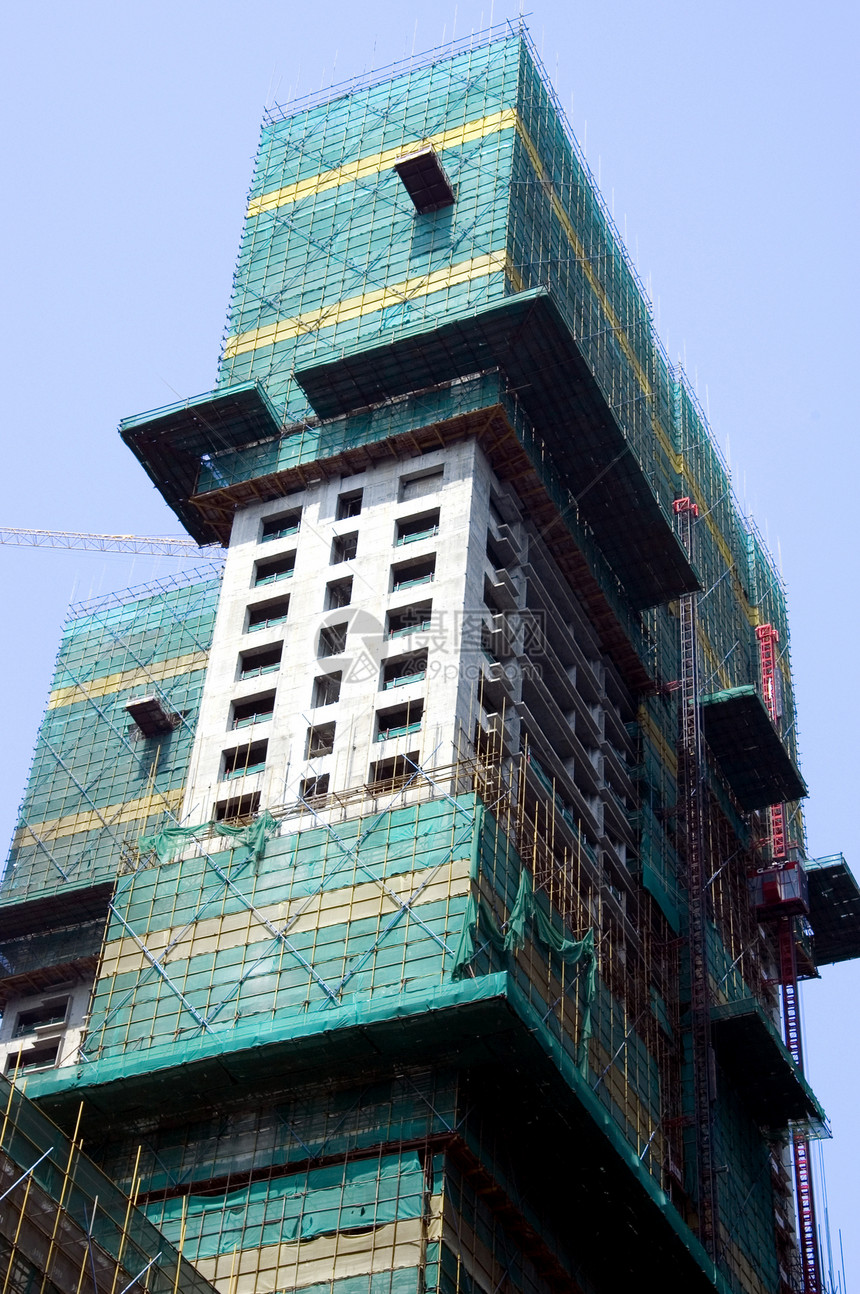 中国深圳建筑工程公司建设景观建筑物建筑学起重机开发商建筑城市图片