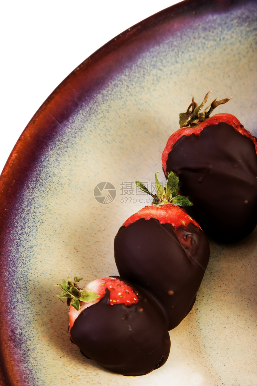 巧克力草莓可可美食火锅细雨种子小吃水果浆果诱惑盘子图片