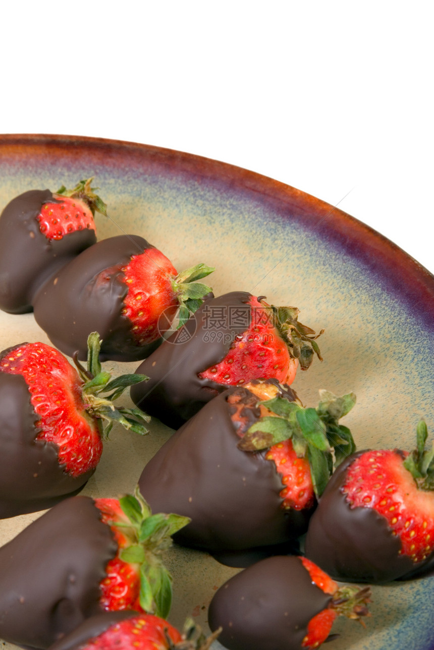 巧克力草莓火锅水果可可花园维生素浆果小吃诱惑种子细雨图片