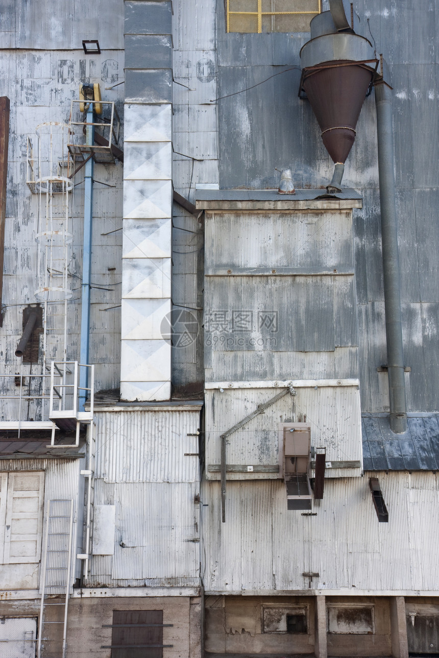 工业背景     旧谷物电梯图片