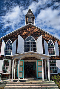 荷属安的列斯群岛圣马丁岛的教会会高清图片