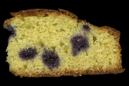 用蓝莓做的玉米面包片背景图片
