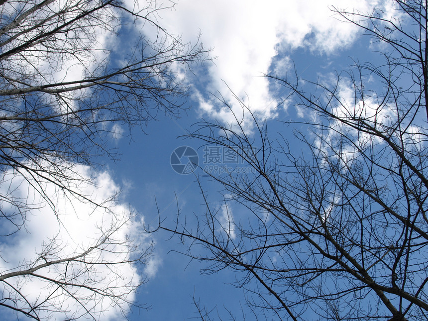 蓝色天空云云蓝白色墙纸太阳多云天气晴天图片
