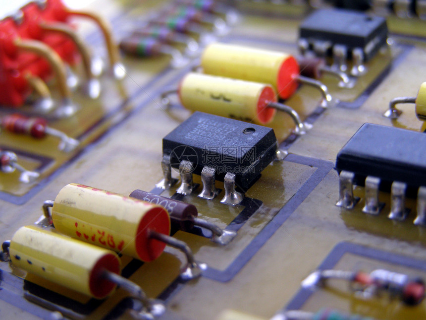 印刷电路电阻器接线蚀刻电子产品电子电路板痕迹收音机木板电容器图片