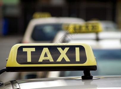 计程出租车街道旅行黄色旅游服务城市运输市中心交通商业背景图片