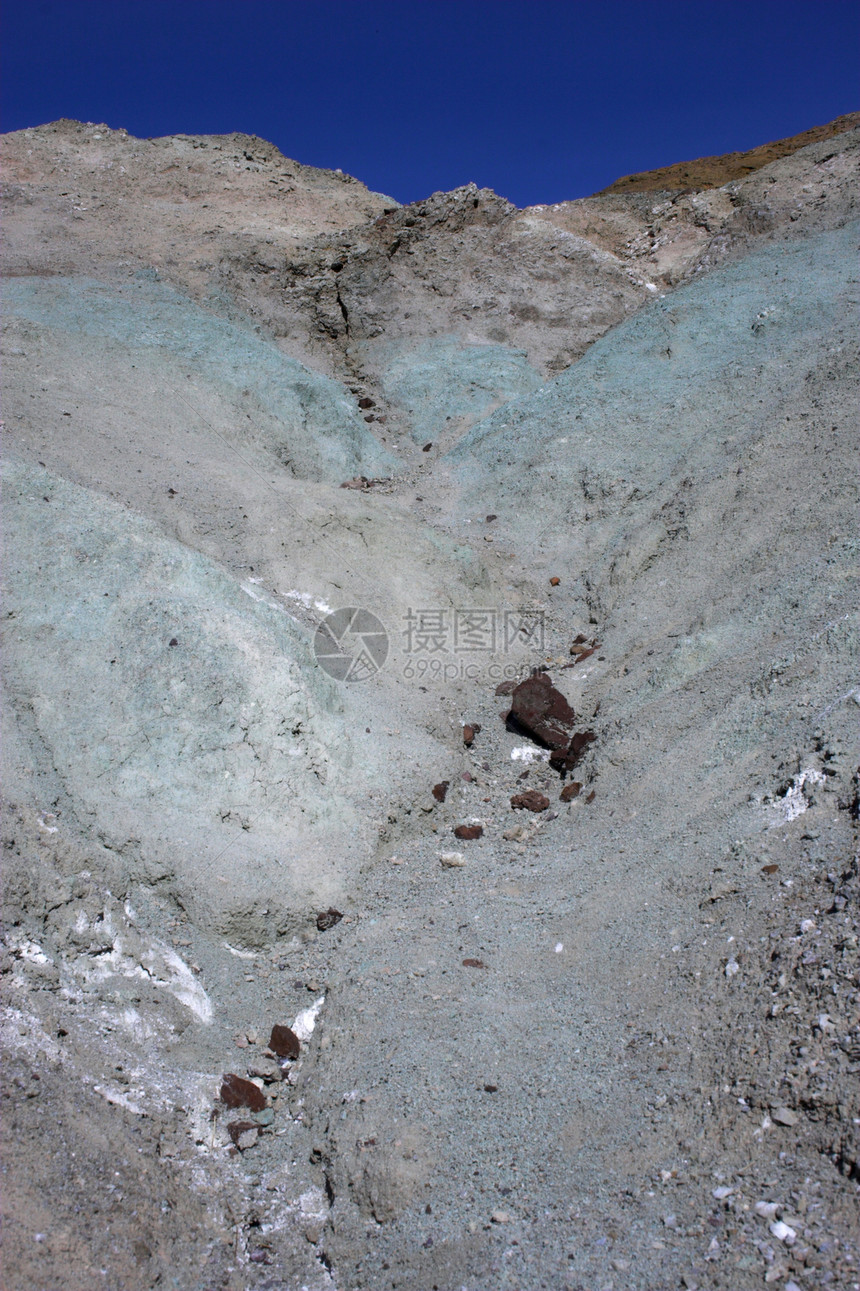 多彩矿产品蓝色地理地质学爬坡国家环境黏土岩石勘探紫色图片
