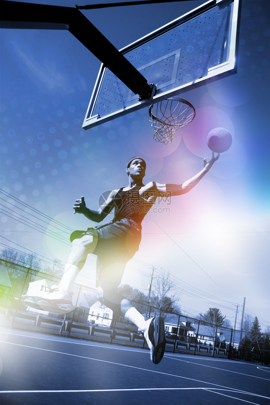 篮球灌篮时间竞赛篮板耀斑胜利彩虹扣篮玩家男人行动图片