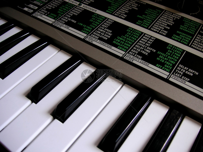 合成器键盘钥匙宏观音乐乌木指标和弦音乐家钢琴象牙黑键图片