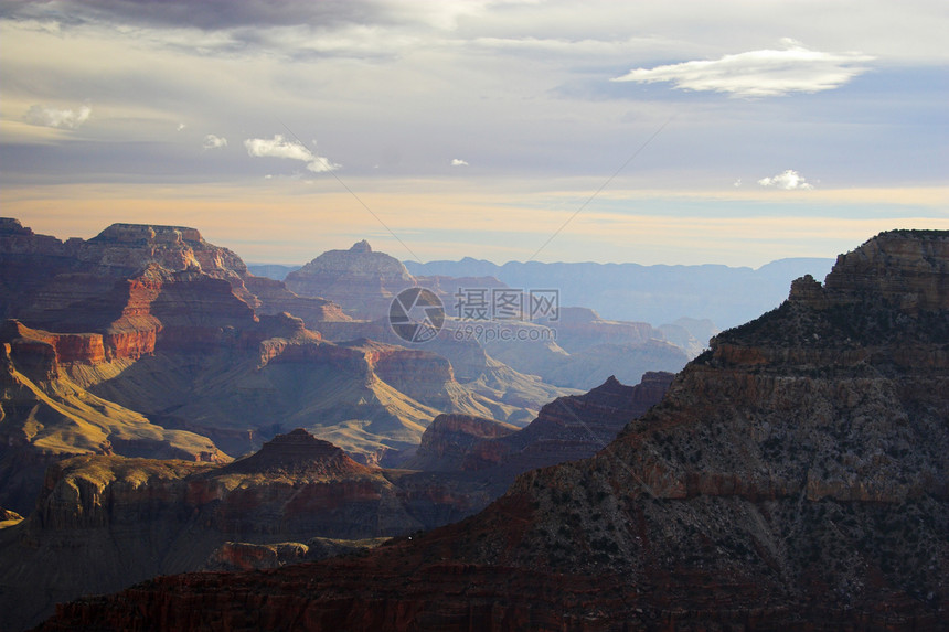 大峡谷地质学旅行晴天边缘游客壁架公园编队蓝色沙漠图片