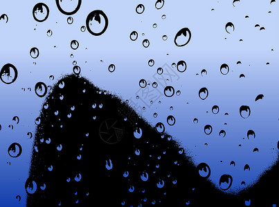 水滴上升 - 矢量插图背景图片
