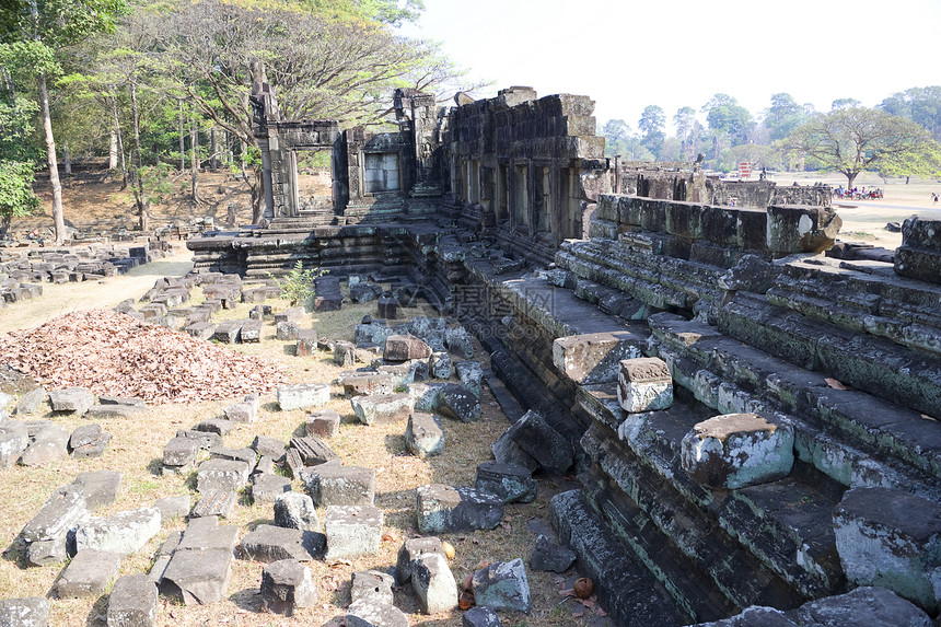 柬埔寨巴普文宗教废墟砂岩考古学遗迹雕塑遗产世界宽慰文化图片