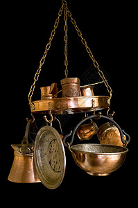 黑色的旧铜铜瓷器背景图片