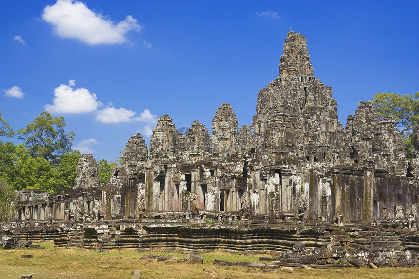 柬埔寨吴哥托姆遗产雕像纪念碑王国崇拜地标雕刻历史旅游世界图片