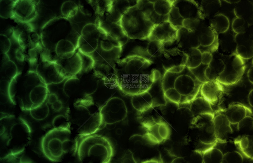 绿色微型细胞生物体图片