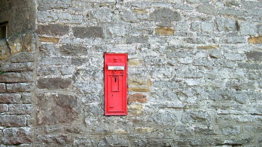 邮箱金属村庄灰色空白邮政邮件长方形办公室红色服务图片
