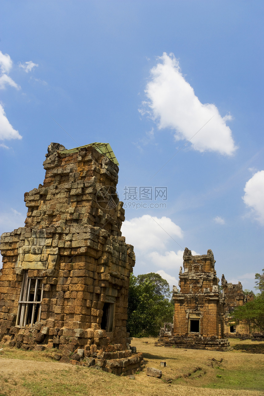 柬埔寨遗产钢丝红土文化废墟建筑物佛教徒舞者王国建筑图片