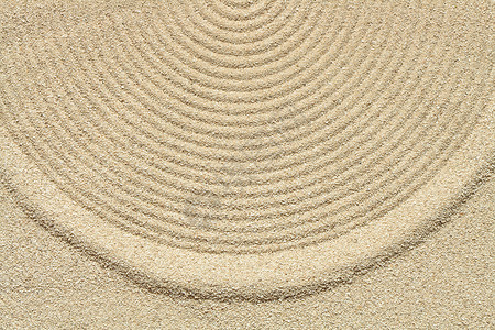 沙上环纹理戒指黄色沙漠宏观概念性背景图片
