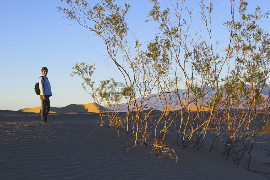 死亡谷的沙景地理旅游沙漠侵蚀橙子订金干旱矿物荒野环境图片