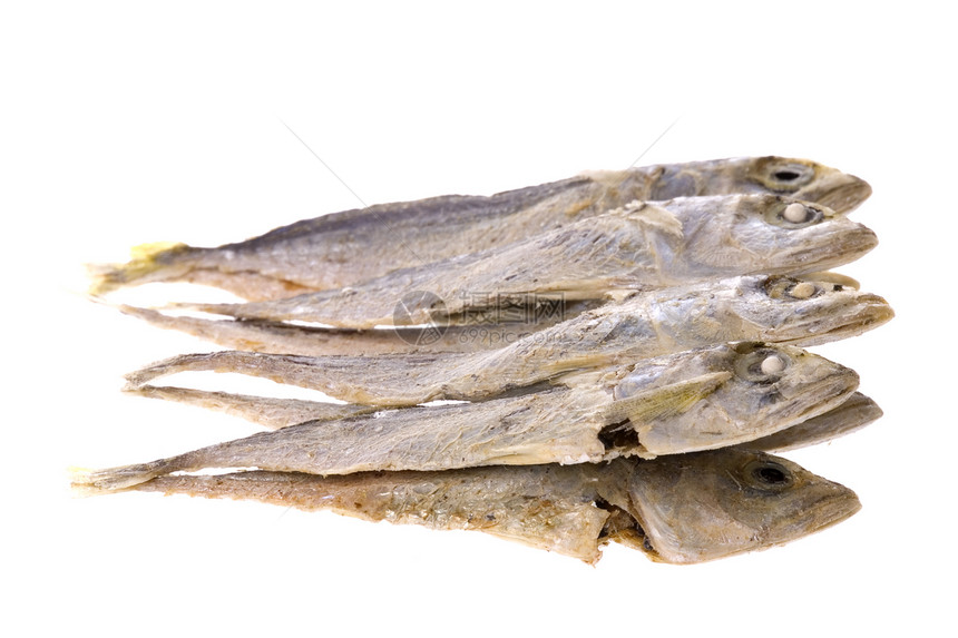 干枯的Anchovies营养海洋海鲜钓鱼鳀鱼小吃美食食物宏观图片