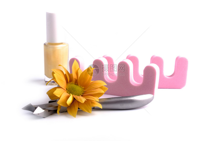 脚指美容集治疗黄色工具温泉化妆品修脚美甲粉色沙龙抛光图片