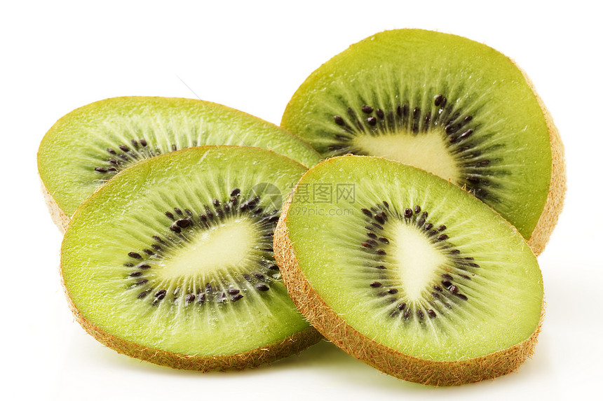 Kiwifruit和kiwi切片图片