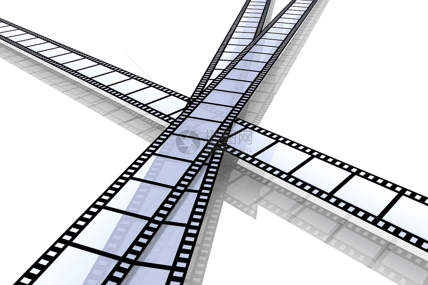 电影区模拟生产娱乐黑色摄影记录卷轴地带幻灯片空白图片