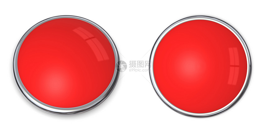 3D 按钮固态红光图片