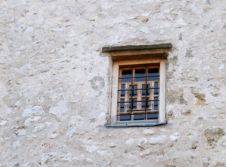 旧窗口窗户古董框架石头酒吧国家城堡细胞建筑学建筑图片
