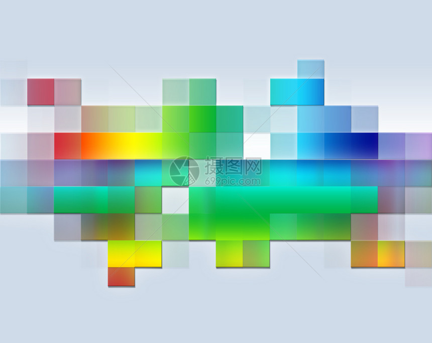 彩色阵列立方体彩虹绿色乐趣调色板蓝色黄色图片