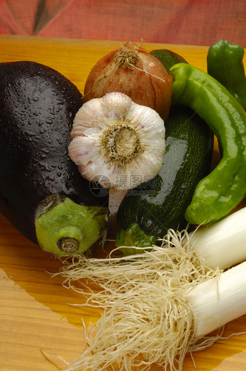 水果和蔬菜堆肥市场饮食青椒韭葱食物营养植物洋葱厨房烹饪图片