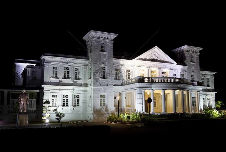 夜间乔治城传统建筑住房世界房屋历史文化建筑学房子居住住宅建筑物图片