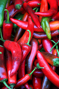 辣椒香料胡椒红色健康活力蔬菜销售食物绿色背景图片