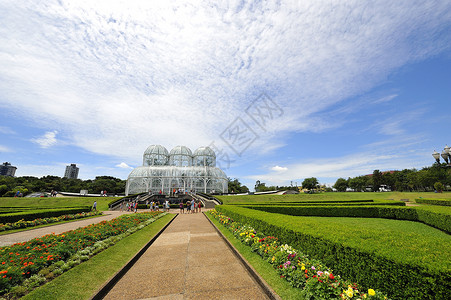 巴西库里蒂巴公园建筑学运输花园假期纪念碑背景