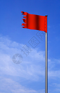 金属红旗背景图片