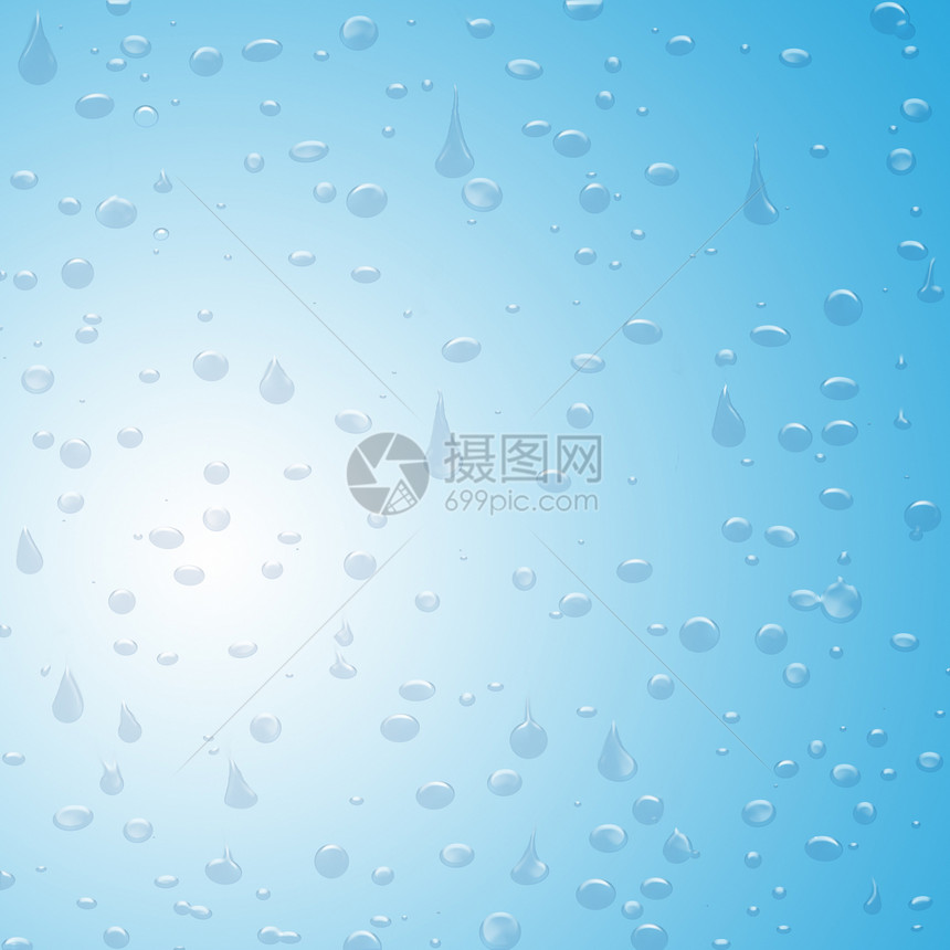 降雨雨滴圆形气泡环境艺术水分圆圈坡度蓝色液体图片