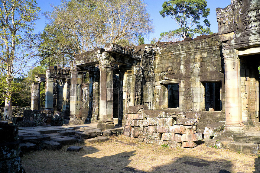 柬埔寨寺庙收获崇拜旅游世界帝国旅行建筑物废墟历史雕塑图片