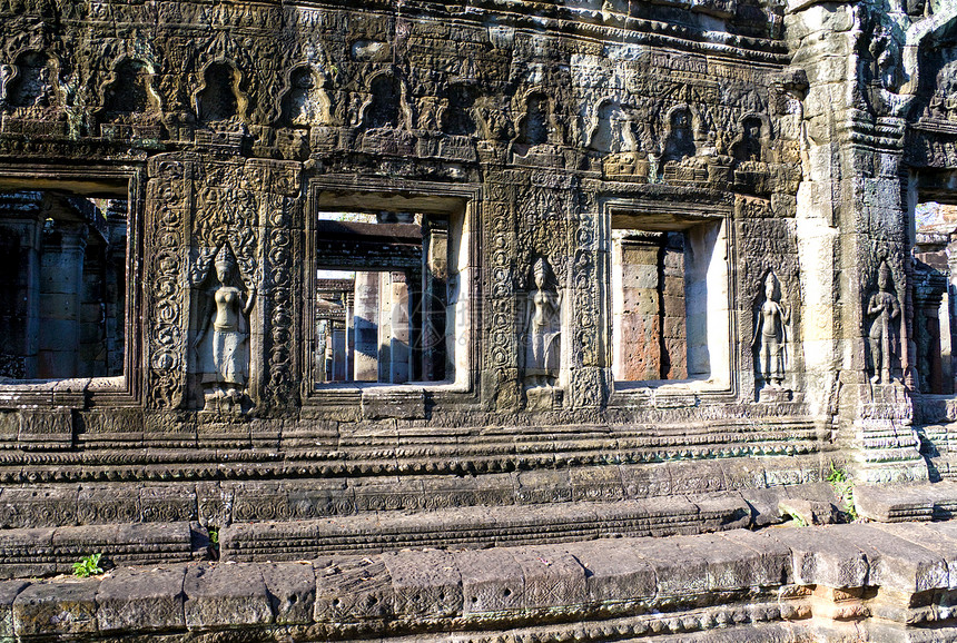 柬埔寨寺庙建筑学建筑物遗迹佛教徒雕像宗教考古学收获纪念碑文化图片